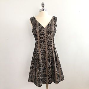 Aqua Velvet Lace A-Line Holiday Dress